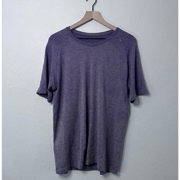 Lululemon Mens Metal Vent Tech Shirt 2.0 Petrol Purple/dew Green S EUC - Picture 2 of 6